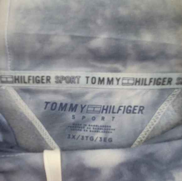 NWT TOMMY HILFIGER SPORTPLUS TIE-DYE FLEECE HOODIE - Picture 6 of 7